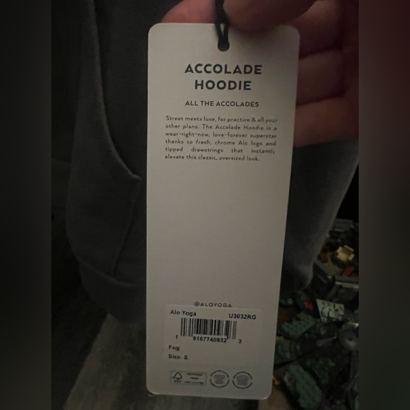 ALO accolade hoodie in “fog” nwt - Picture 2 of 2